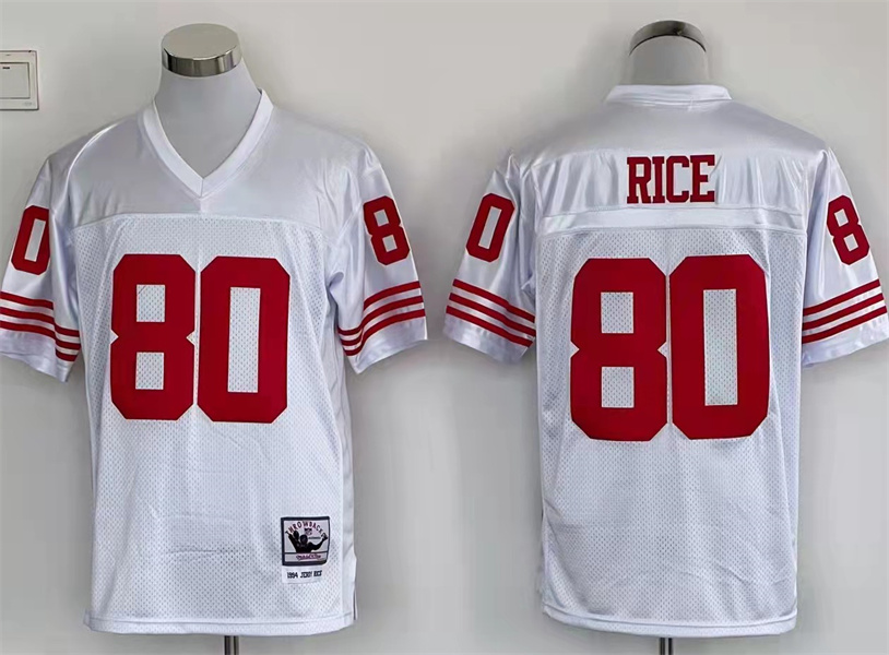 Men's San Francisco 49ers Jerry Rice Mitchell & Ness White Legacy Jersey